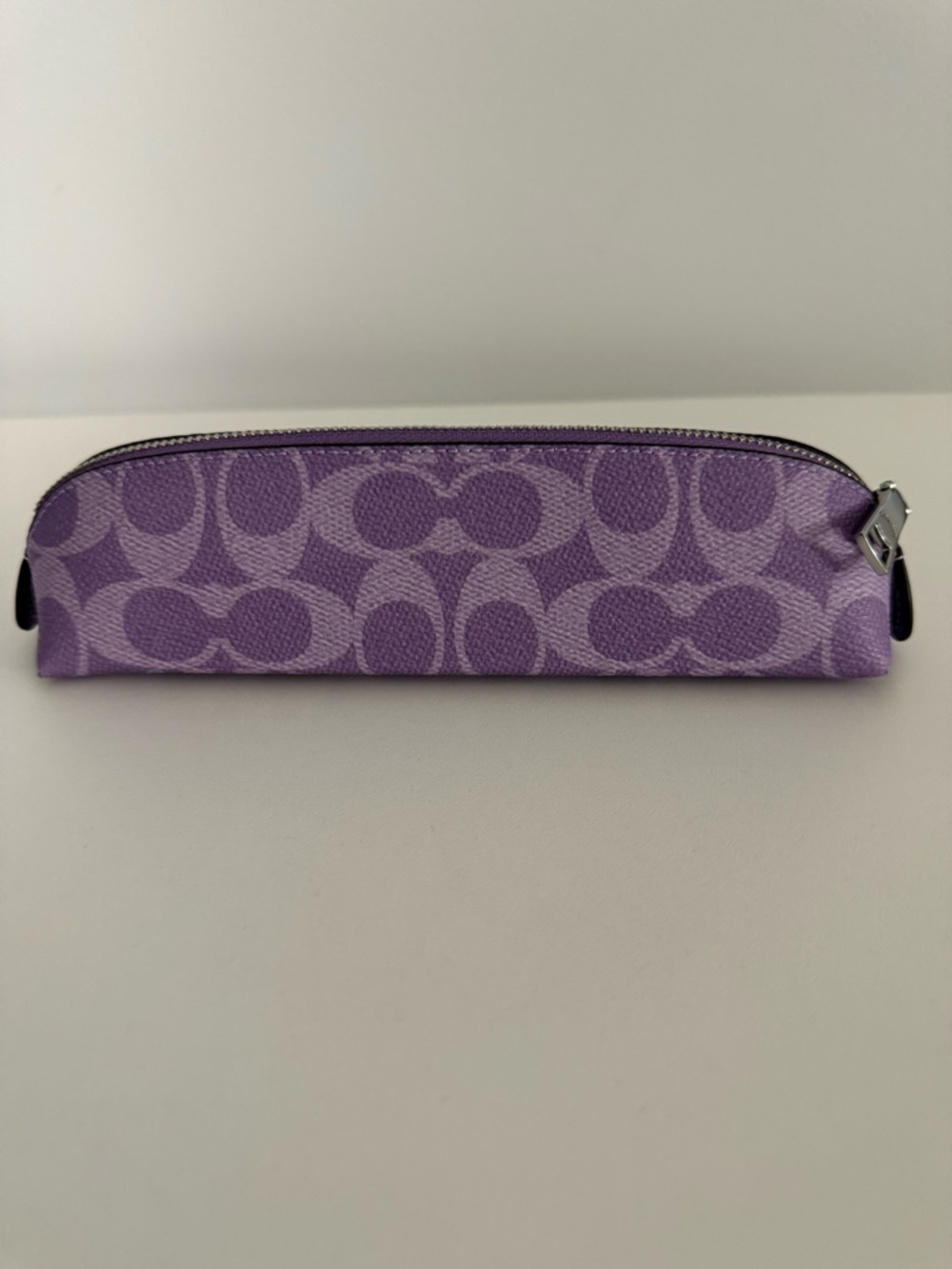 Coach purple pencil case